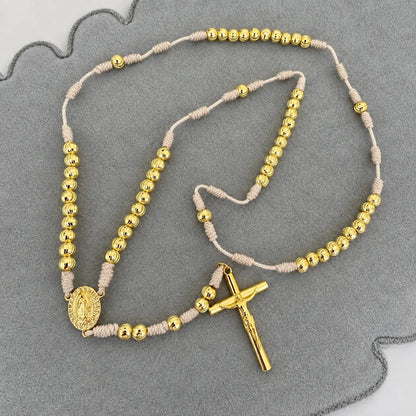 Rosario Imperial en Oro Laminado 18k | Tejido a Mano + Envío Gratis