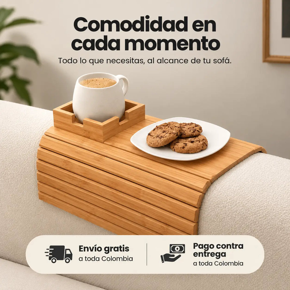 SofaTable™ | Bandeja de sofá de madera