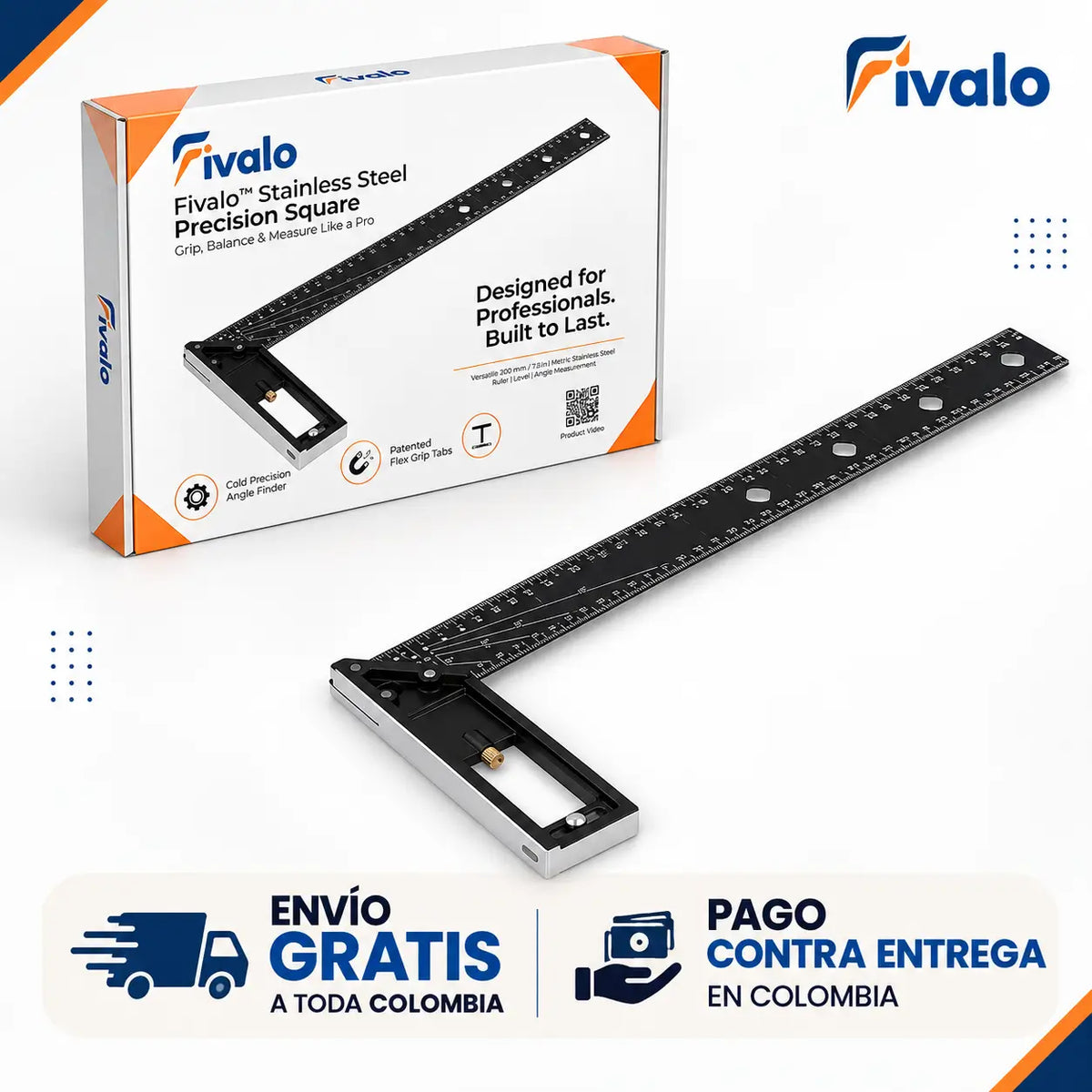 Escuadrado de precisión de acero inoxidable De 30CM