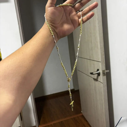 Rosario Imperial en Oro Laminado 18k | Tejido a Mano + Envío Gratis