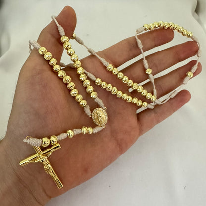 Rosario Imperial en Oro Laminado 18k | Tejido a Mano + Envío Gratis